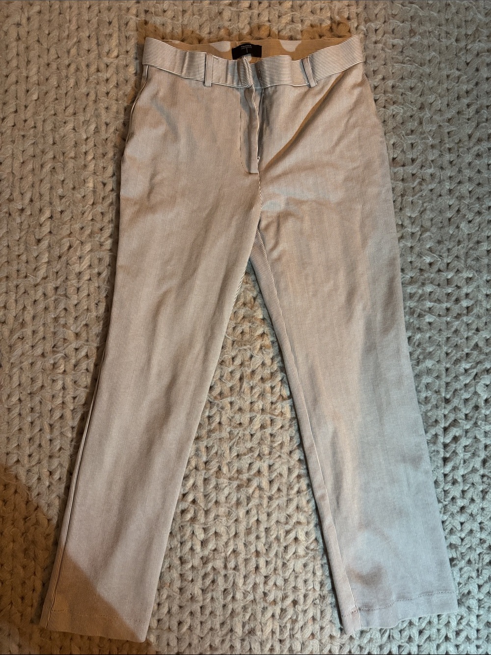 Tahari Light Beige Women’s Straight-Leg Jeans